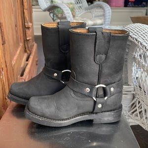 Kids Frye style motorcycle boots
